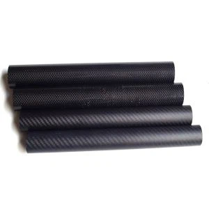 Top Quality Plain in Twill 3K ogljikovih vlaken Tube